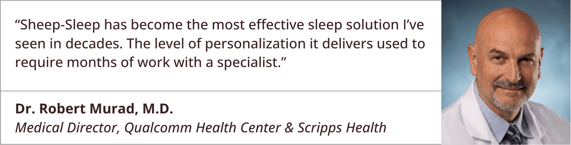 Dr. Robert Murad Testimonial